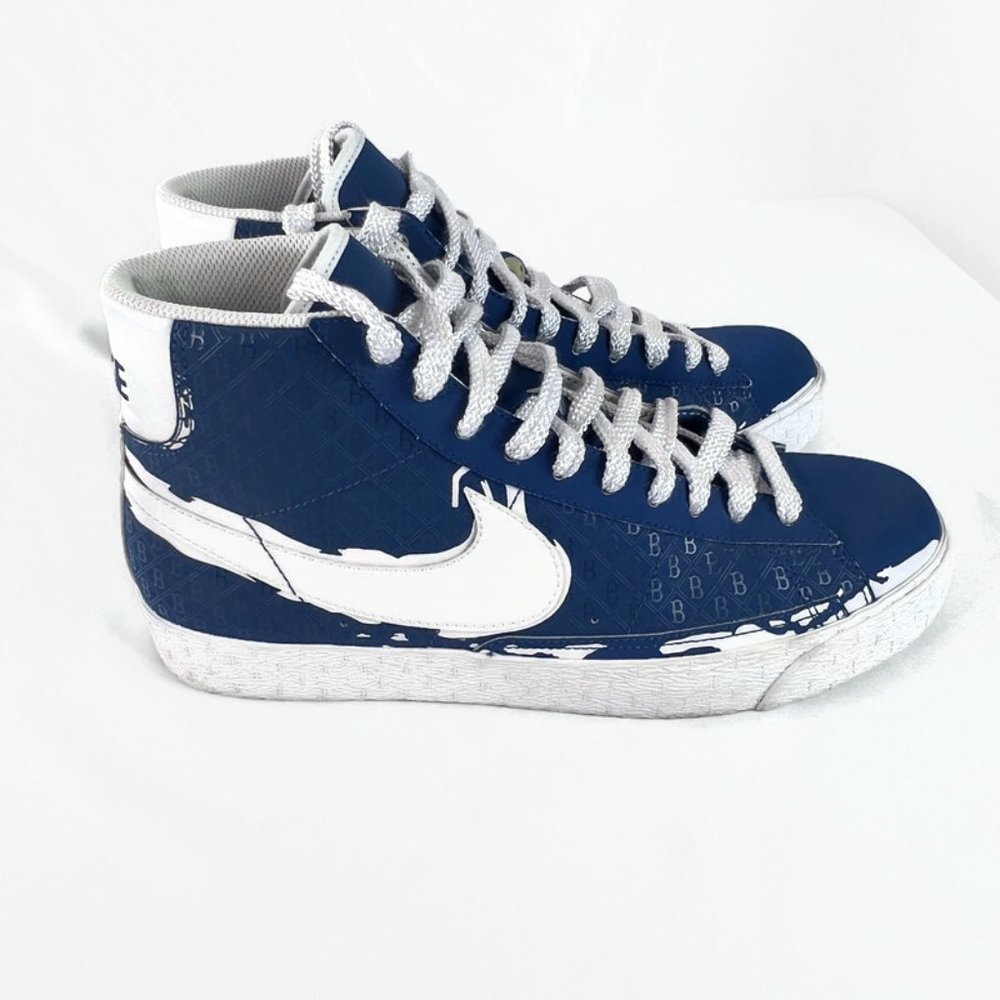 RARE Promo Shoe Size 10 Nike Blazer High LE Court Blue/White